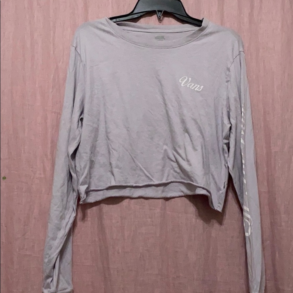 Vans long sleeve crop top